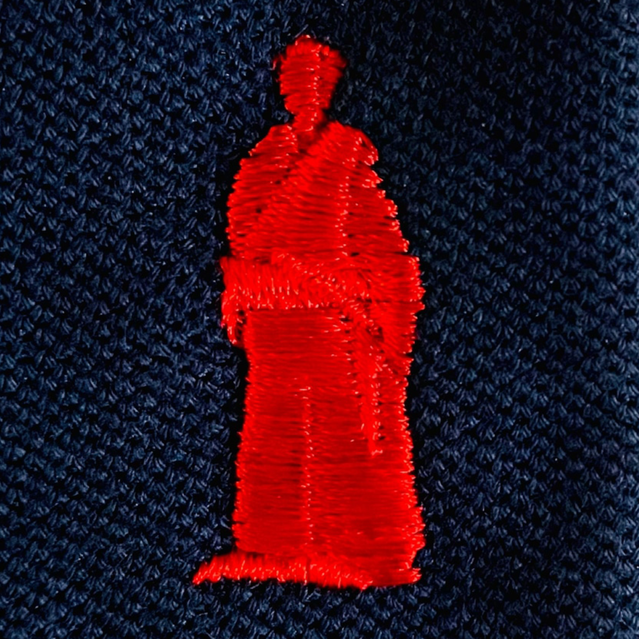 ポロシャツ 坂本龍馬の刺繍(ししゅう)アップ